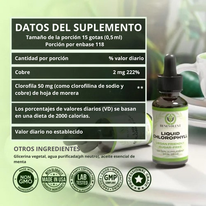 🌿 VitalGreen Drops 💧 ¿Listo para desintoxicar tu cuerpo y sentirte increíble? ✨💪
